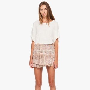 Magali Pascal Zoe ruffle skirt - taj print